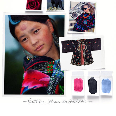 Mood Board for Soft Black