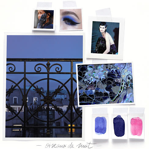Mood Board for Indigo Night
