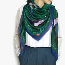 lechalebleu-modal-and-silk-scarf-treasure-hunters-green-model