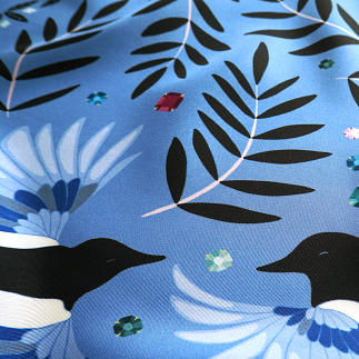 lechalebleu-silk-twill-bandana-treasure-hunters-blue-closeup