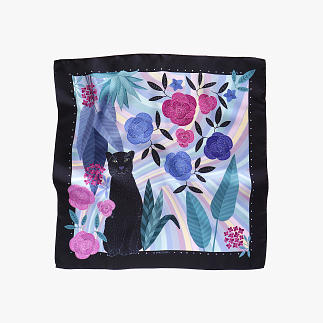 lechalebleu-silk-twill-bandana-panthere-lilac