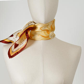 LE-CHALE-BLEU-silk-twill-bandana-bright-as-the-sun-orange-red-3