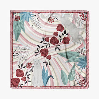 le-chale-bleu-silk-twill-scarf-panther-pink-wave-1