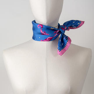 LE-CHALE-BLEU-silk-twill-bandana-sea-pink-sapphire-2