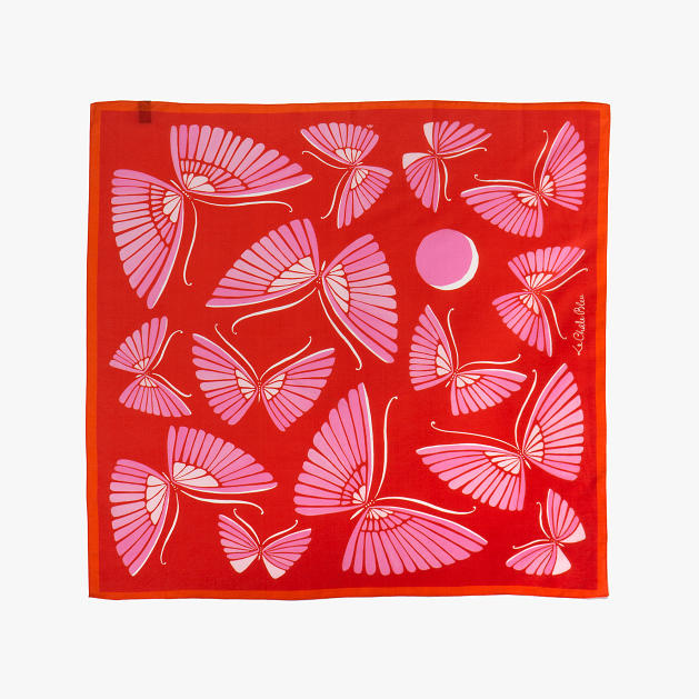 LE-CHALE-BLEU-cotton-and-silk-bandana-moon-butterfly-red-1