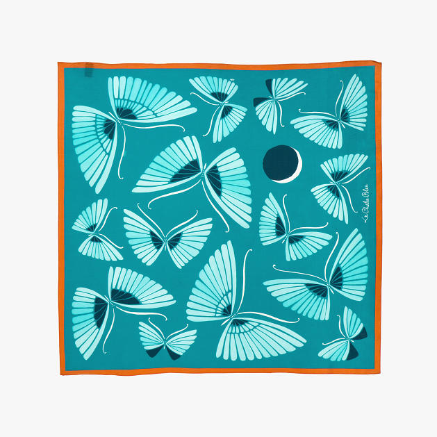 LE-CHALE-BLEU-cotton-and-silk-bandana-moon-butterfly-turquoise-1