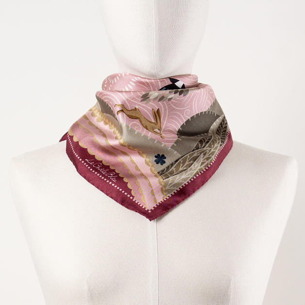 LE-CHALE-BLEU-silk-twill-bandana-boreal-forest-pink-5