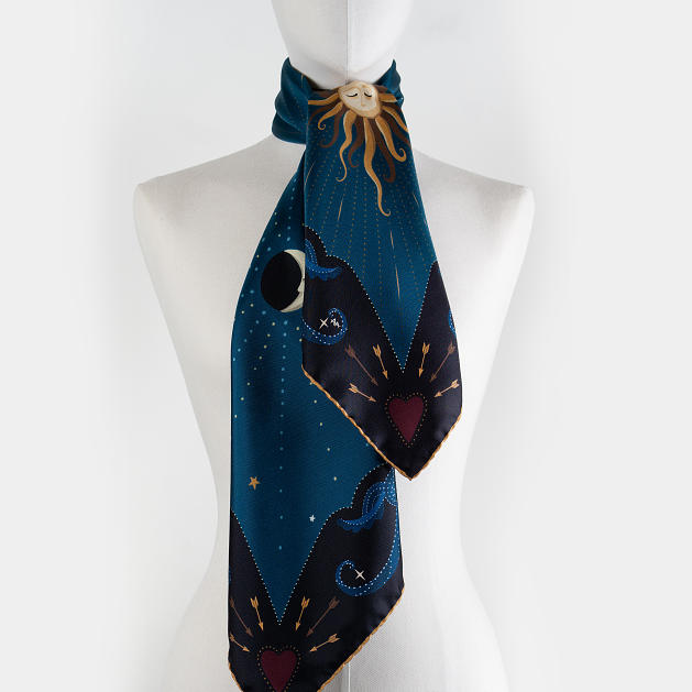le-chale-bleu-silk-twill-scarf-beautiful-as-the-moon-peacock-new-3