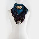 le-chale-bleu-silk-twill-scarf-beautiful-as-the-moon-peacock-new-4