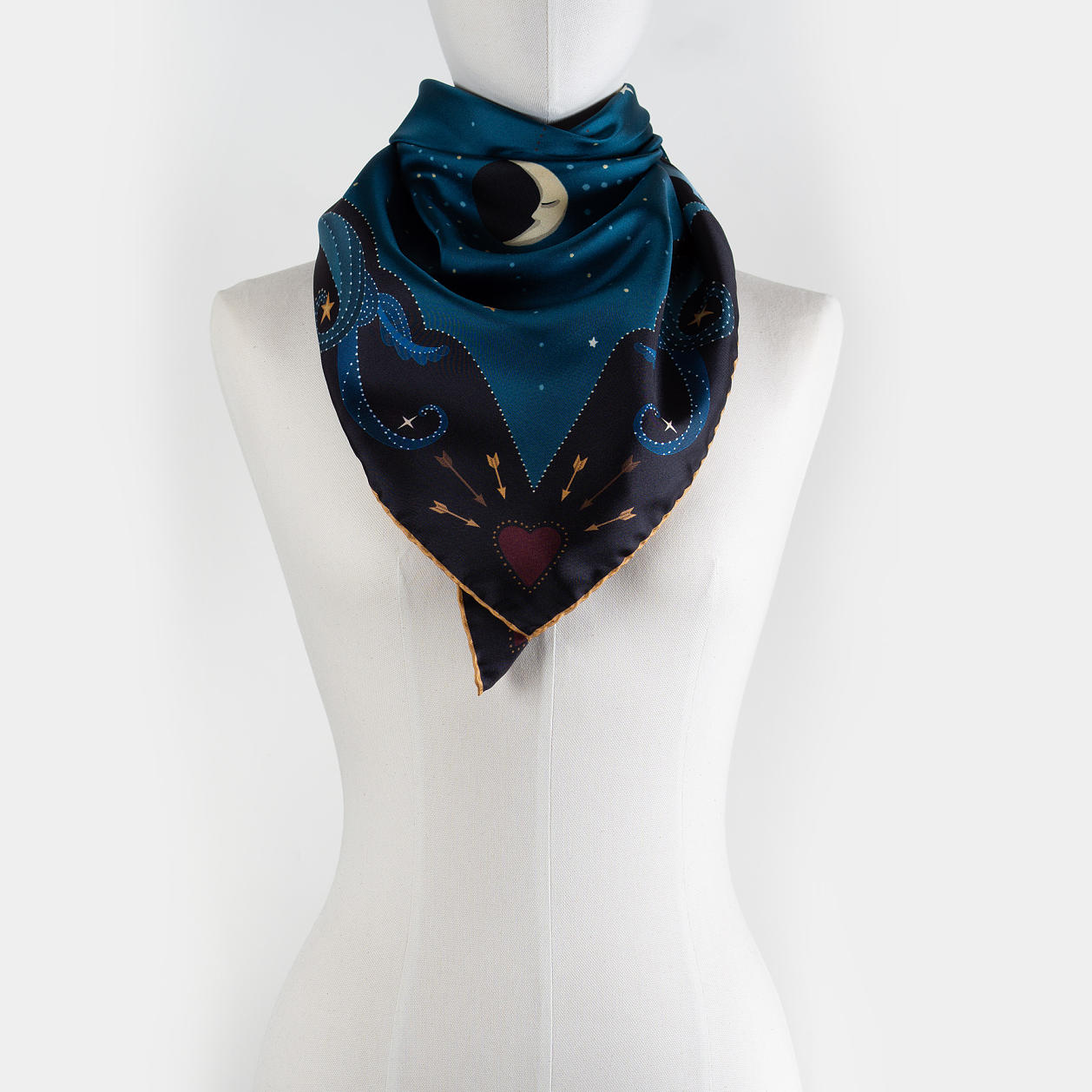 Solar Silk Scarf - Peacoat Blue Suns main image 0