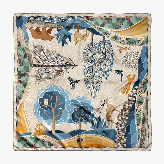 le-chale-bleu-silk-twill-scarf-boreal-forest-beige-new-1