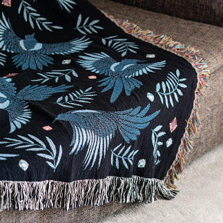 lechalebleu-blanket-cotton-127x152-magpies-black-2