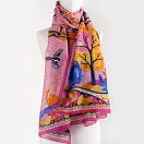 LE-CHALE-BLEU-silk-and-cotton-stole-the-voyage-into-the-boreal-forest-pink-3