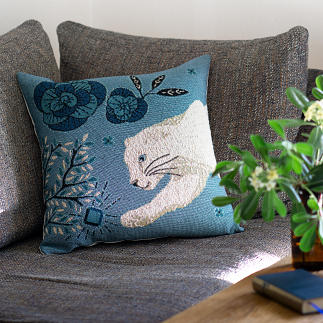 LeChaleBleuMaison-PillowCover-ThePanther-Blue-50x50-1