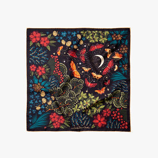 LE-CHALE-BLEU-silk-twill-bandana-the-moon-butterfly-black-1