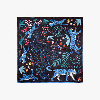 LE-CHALE-BLEU-silk-twill-bandana-the-tigers-bride-black-and-blue-1