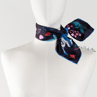 LE-CHALE-BLEU-silk-twill-bandana-the-tigers-bride-black-and-blue-2