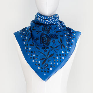 小物 COTTON STOLE - BLUE Cotton & Silk Stoles and Scarves - Le Châle Bleu