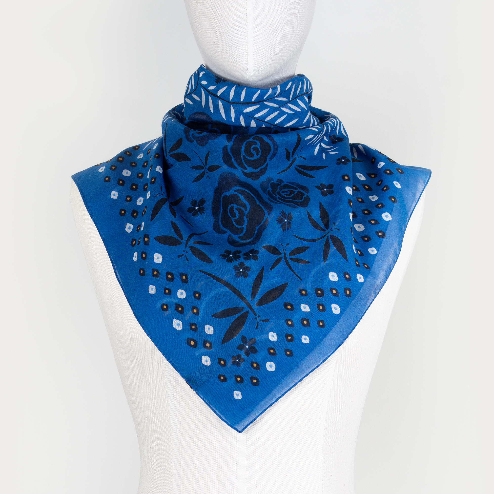 小物 COTTON STOLE - BLUE COTTON STOLE - BLUE