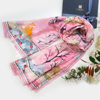 LE-CHALE-BLEU-silk-and-cotton-stole-the-boreal-forest-light-pink-1