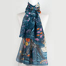 LE-CHALE-BLEU-silk-and-cotton-stole-the-panther-and-the-artist-blue-5
