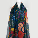 LE-CHALE-BLEU-silk-and-cotton-stole-the-panther-and-the-artist-dark-blue-2