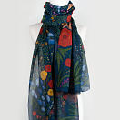 LE-CHALE-BLEU-silk-and-cotton-stole-the-panther-and-the-artist-dark-blue-4