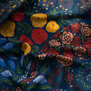 LE-CHALE-BLEU-silk-and-cotton-stole-the-panther-and-the-artist-dark-blue-6