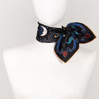LE-CHALE-BLEU-silk-twill-bandana-beautiful-as-the-moon-double-black-2