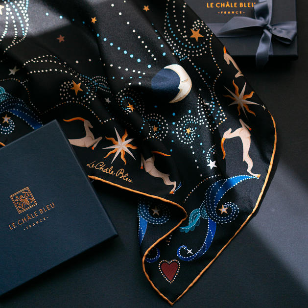 LE-CHALE-BLEU-silk-twill-bandana-beautiful-as-the-moon-double-black-6