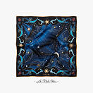 LE-CHALE-BLEU-silk-twill-bandana-beautiful-as-the-moon-wavy-blue-1