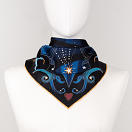 LE-CHALE-BLEU-silk-twill-bandana-beautiful-as-the-moon-wavy-blue-4