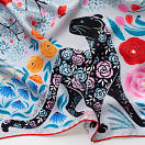 LE-CHALE-BLEU-silk-twill-bandana-the-panther-and-the-artist-silver-7