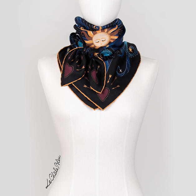 le-chale-bleu-silk-twill-scarf-beautiful-as-the-moon-wavy-blue-3