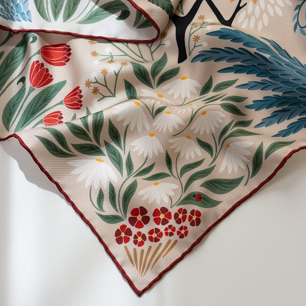 le-chale-bleu-silk-twill-scarf-the-panther-and-the-artist-latte-9