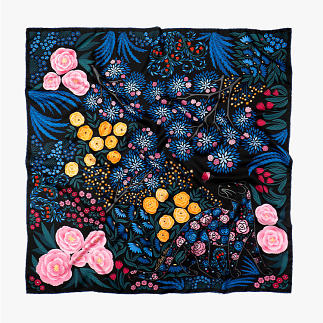 le-chale-bleu-silk-twill-scarf-the-panther-and-the-artist-double-black-1