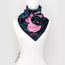 le-chale-bleu-silk-twill-scarf-the-panther-and-the-artist-double-black-3