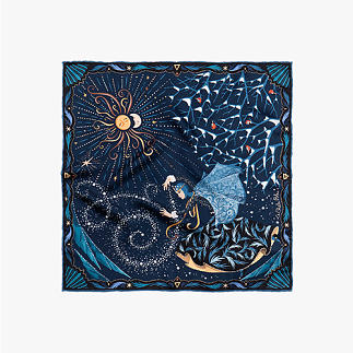 LE-CHALE-BLEU-silk-twill-bandana-the-four-sisters-winter-midnight-1