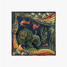 LE-CHALE-BLEU-silk-twill-bandana-the-voyage-into-the-boreal-forest-ink-1