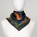 LE-CHALE-BLEU-silk-twill-bandana-the-voyage-into-the-boreal-forest-ink-3