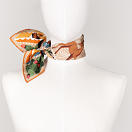 LE-CHALE-BLEU-silk-twill-bandana-the-voyage-into-the-boreal-forest-orange-3