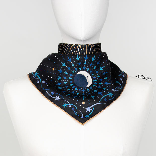 LE-CHALE-BLEU-silk-twill-bandana-zodiac-1-aries-black-3