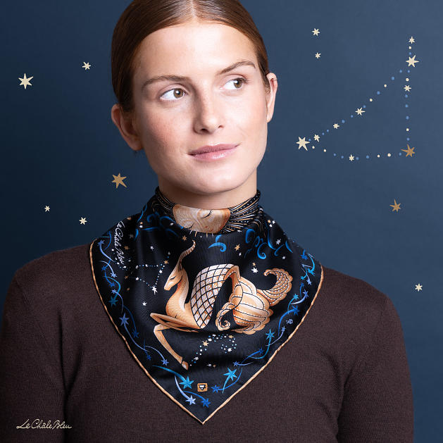 LE-CHALE-BLEU-silk-twill-bandana-zodiac-10-capricorn-black-0