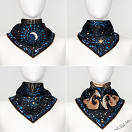 LE-CHALE-BLEU-silk-twill-bandana-zodiac-12-pisces-black-5