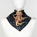 LE-CHALE-BLEU-silk-twill-bandana-zodiac-3-gemini-black-2