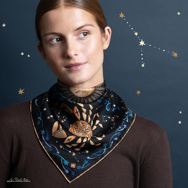 LE-CHALE-BLEU-silk-twill-bandana-zodiac-4-cancer-black-0