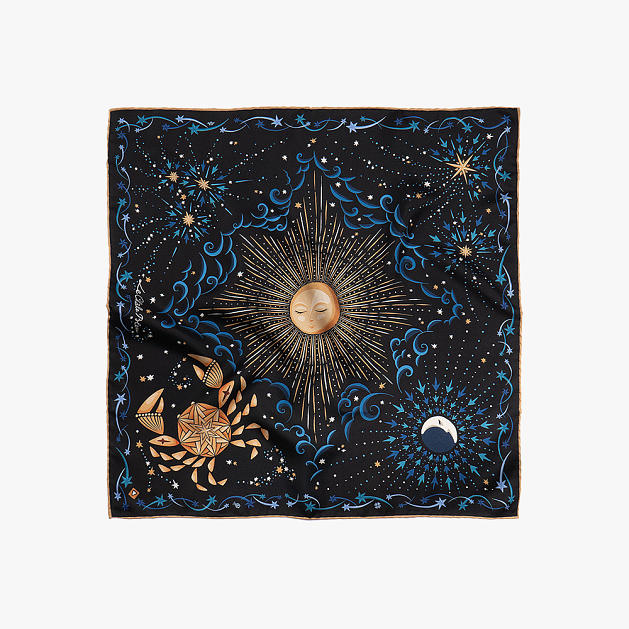 LE-CHALE-BLEU-silk-twill-bandana-zodiac-4-cancer-black-1-2