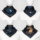 LE-CHALE-BLEU-silk-twill-bandana-zodiac-4-cancer-black-5