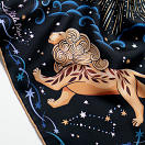LE-CHALE-BLEU-silk-twill-bandana-zodiac-5-leo-black-6