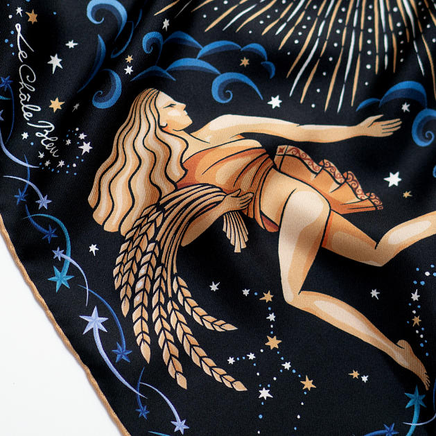 LE-CHALE-BLEU-silk-twill-bandana-zodiac-6-virgo-black-6